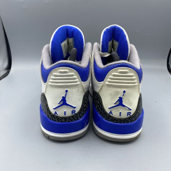 Nike Air Jordan III RETRO 3 Racer Blue Cement OG Sneakers Size 7.5 Rare main image 7